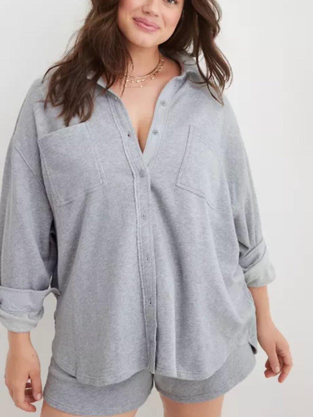 Aerie LumberJane Fleece Shacket